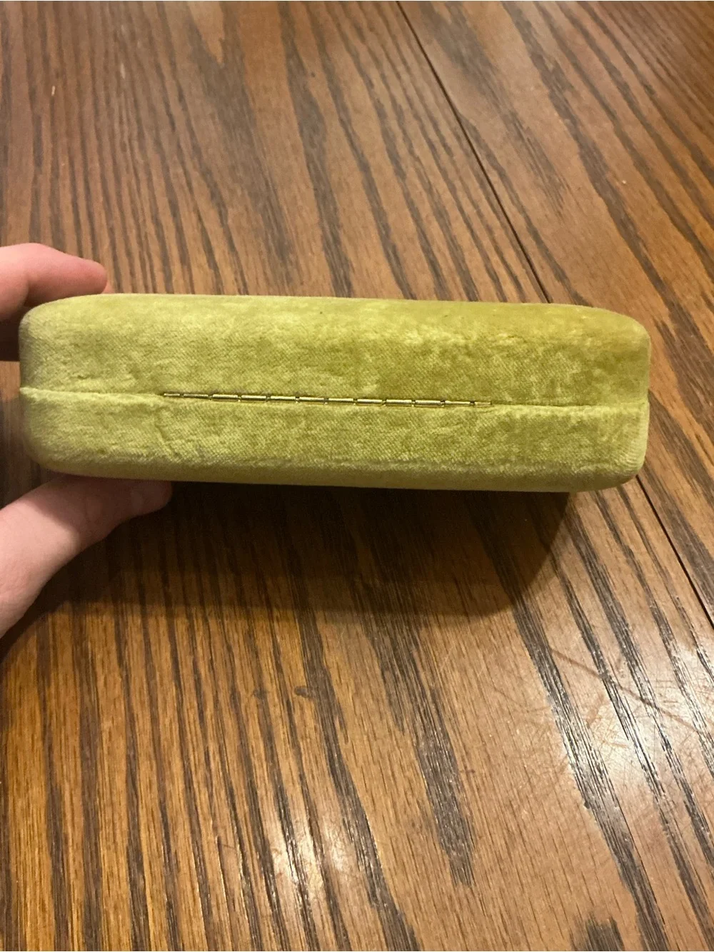 Gucci Velvet Sunglasses Eyeglasses Case Hard Shell Clamshell Yellow with Cloth